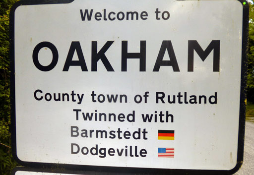 Oakham, twinned with Dodgeville