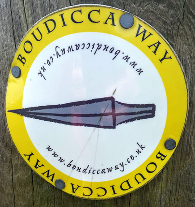 Boudicca Way marker