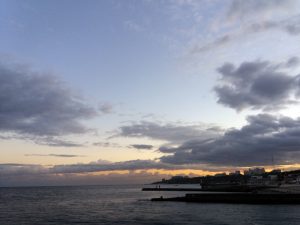 Black sea sunset