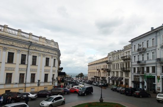 The view towards the sea from the monument to Catherine the Great